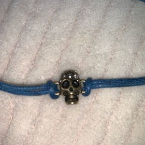 Rock & Republic Jewelry - 2/$15 adjustable blue cord gold skull bracelet Rock & Republic Jewelry - 2/$15 adjustable blue cord gold skull bracelet
